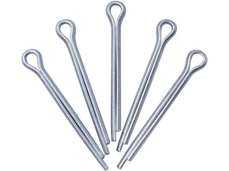 Pentru ce se folosesc DIN94 pini despărțiți metric din oțel carbon placat cu zinc în blocarea mecanică?