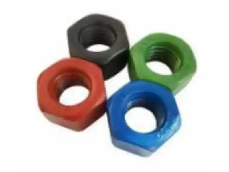 Piulițe hexagonale acoperite cu PTFE rezistente la coroziune. Piulițe de fixare cu lubrifiere ridicată