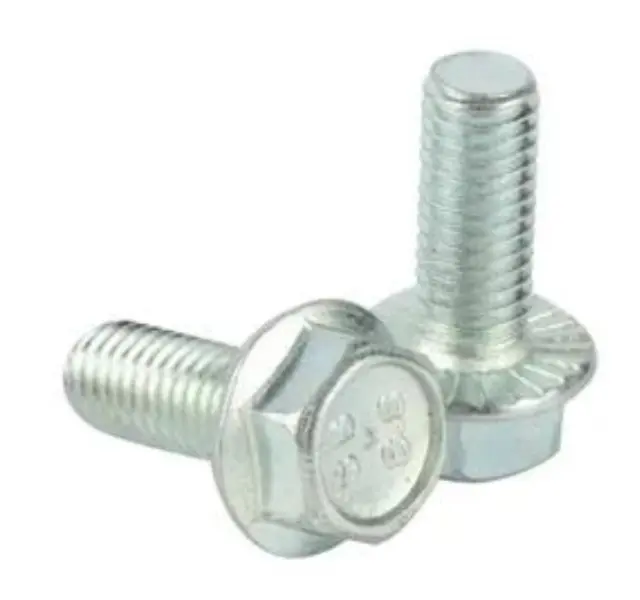 DIN 6921 Clasa 8.8 Șurub cu flanșă hexagonală zimțată, placat cu zinc