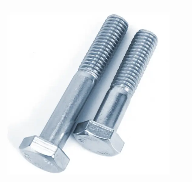 Șurub hexagonal cu jumătate de filet DIN931, șurub cu cap hexagonal metric placat cu zinc de calitate 8,8/10,9
