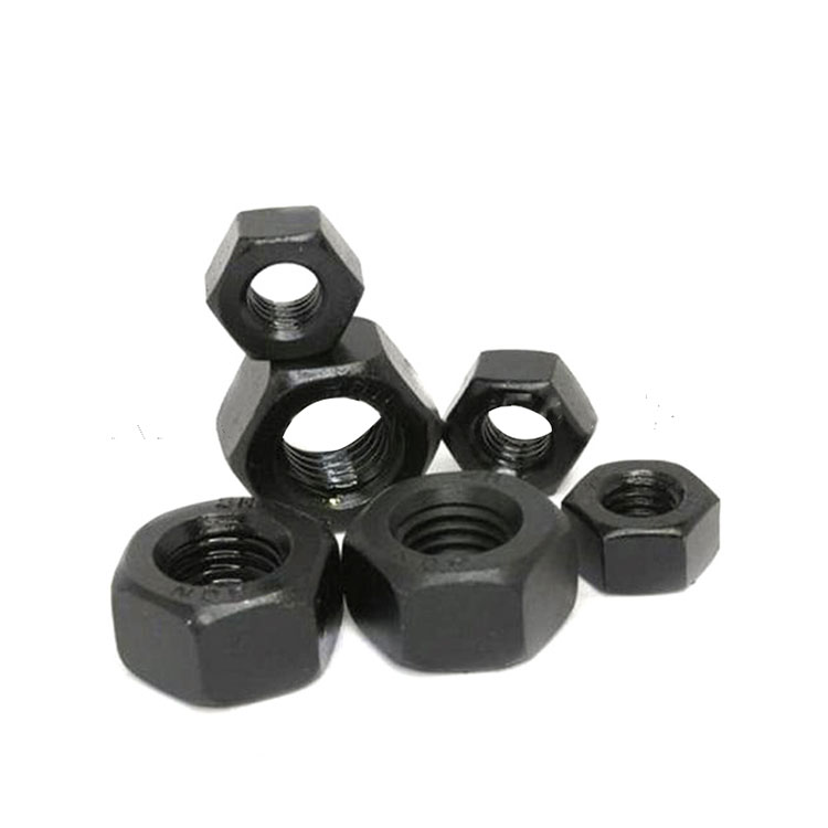 Gr 8 Oțel carbon de înaltă rezistență Black DIN6915 Hex Heavy Heavy Nuts