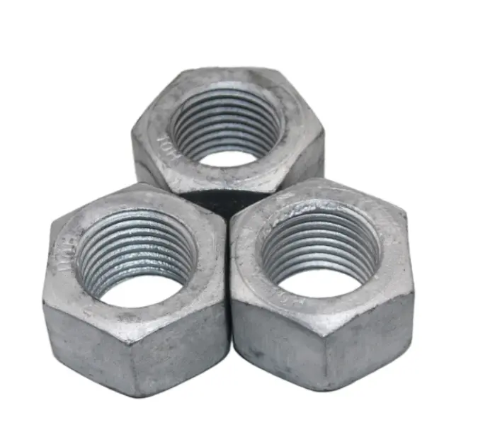 Piuliță hexagonală groase, galvanizată la cald
