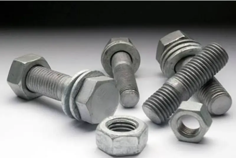 Hot Dip Galvanized Bolt Assemblies With Nut And Washers
