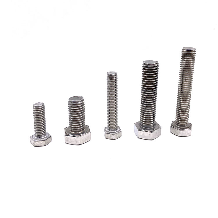 INOX A2 INOX A4 DIN933 M6 M8 Șurub cu cap hexagonal din oțel inoxidabil