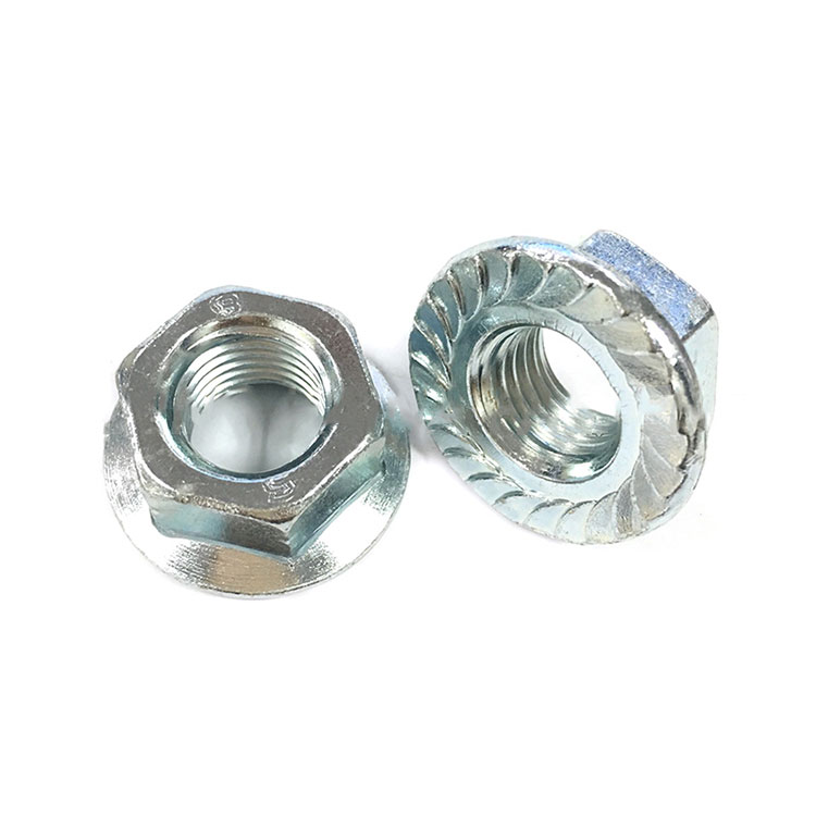 Piuliță zimțată cu flanșă hexagonală Garde 8 placată cu zinc - DIN6923